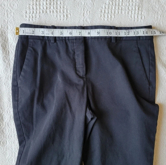 Theory Straight Leg Cotton Blend Business Trouser Pant - Picture 9 of 12